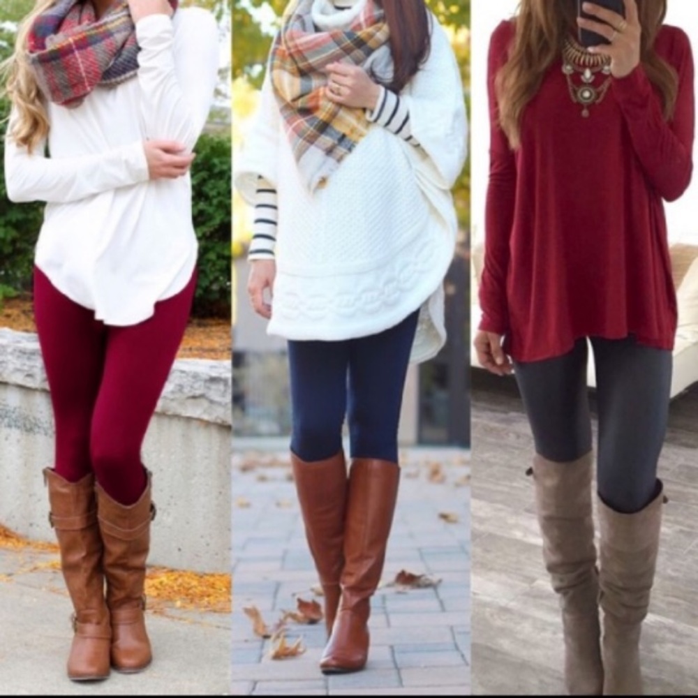 Control top fleece lined leggings